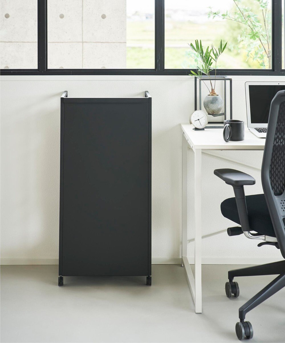 tower 目隠しワゴン タワー L ブラック 