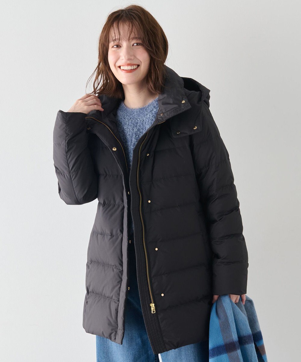 ANY 【洗濯機可/フード取り外し可能/撥水】楽映えリッチロング丈ダウン 