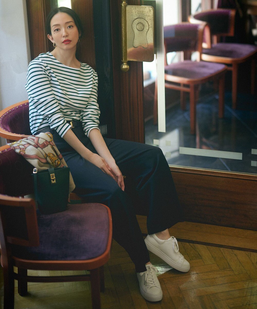 23区 【洗える】Armor-lux スムース ボーダー カットソー 