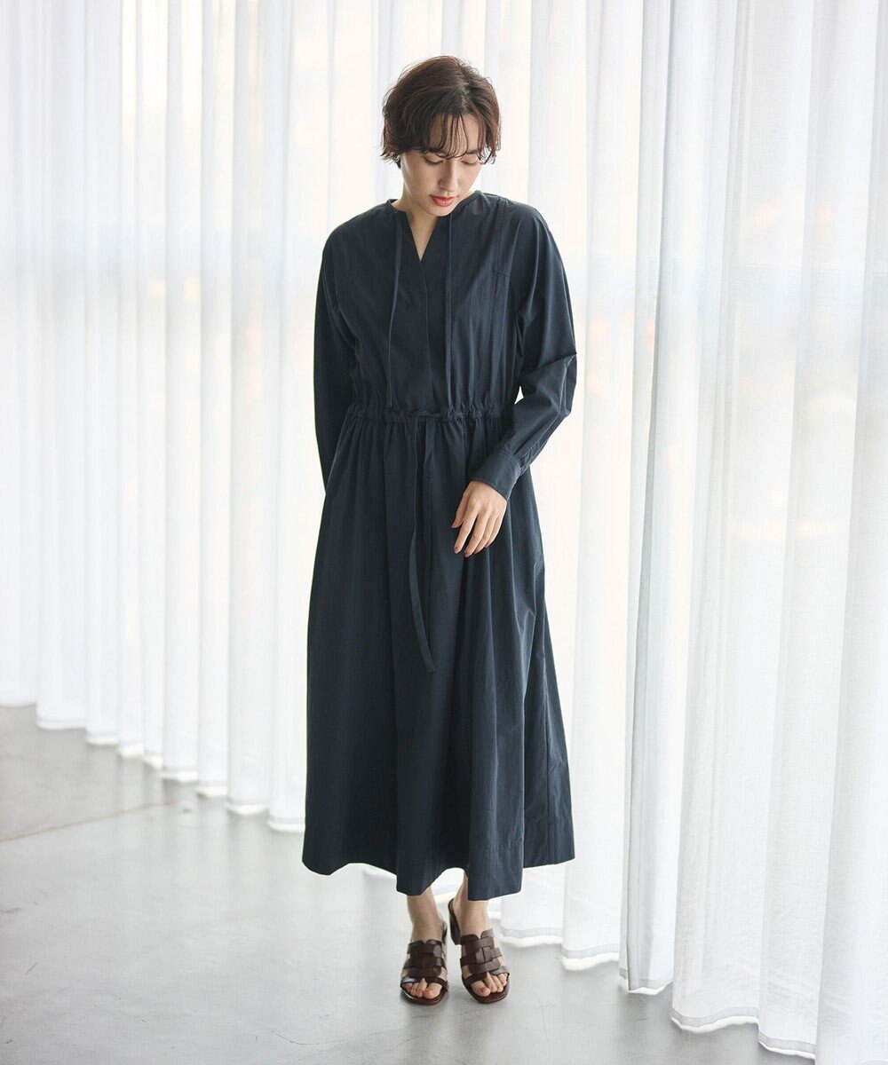 #Newans 【撥水加工/洗濯機可能】ドルマンスリーブドロストワンピース 