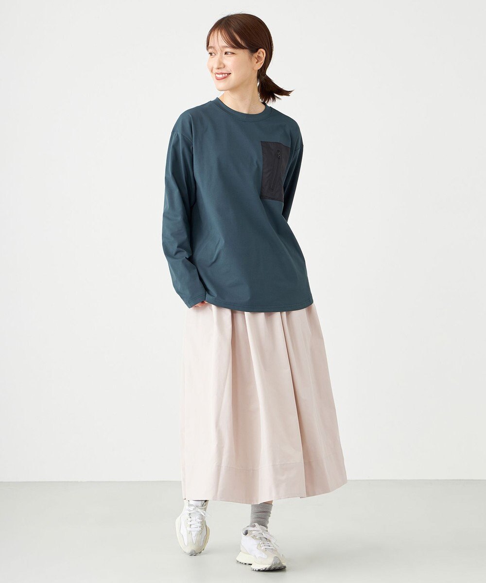 SHARE PARK LADIES 【UVカット・吸水速乾・ストレッチ・軽量 】ＺＩＰポケットＴシャツ（S・Mサイズ） 