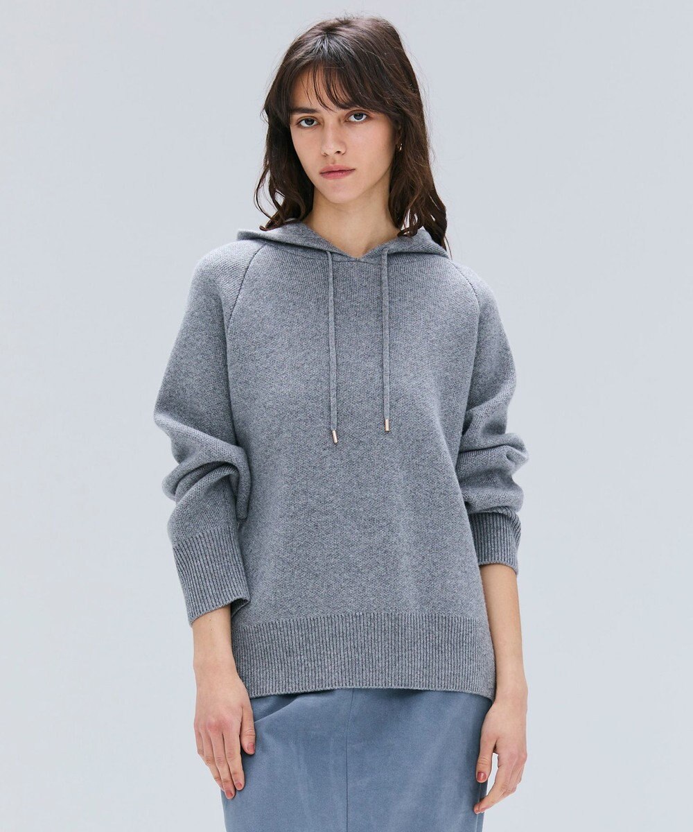 BEIGE， 【洗える】SEDONA / ウールカシミヤフーディーニット 