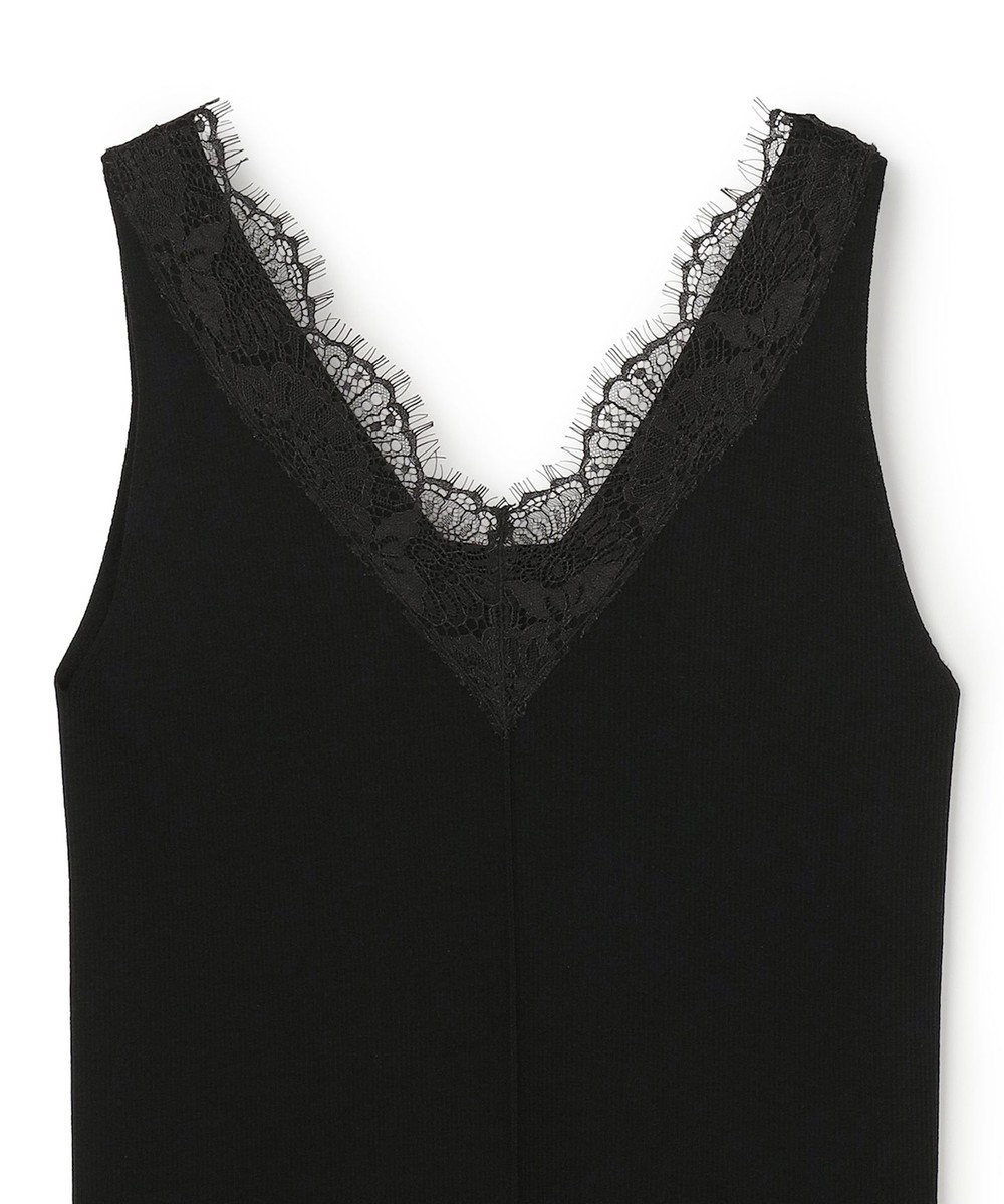 BEIGE， 【VERY NaVY掲載】RUBY / レーストリム リブタンクトップ 