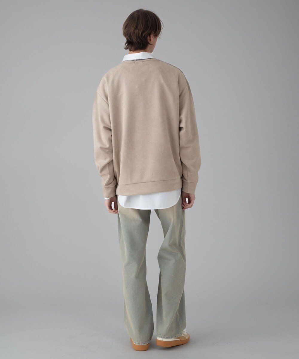 WEGO 【ユニセックス着用ITEM/2点SET/MLサイズ展開】アクセ付きフェイクスウェードプルオーバー 