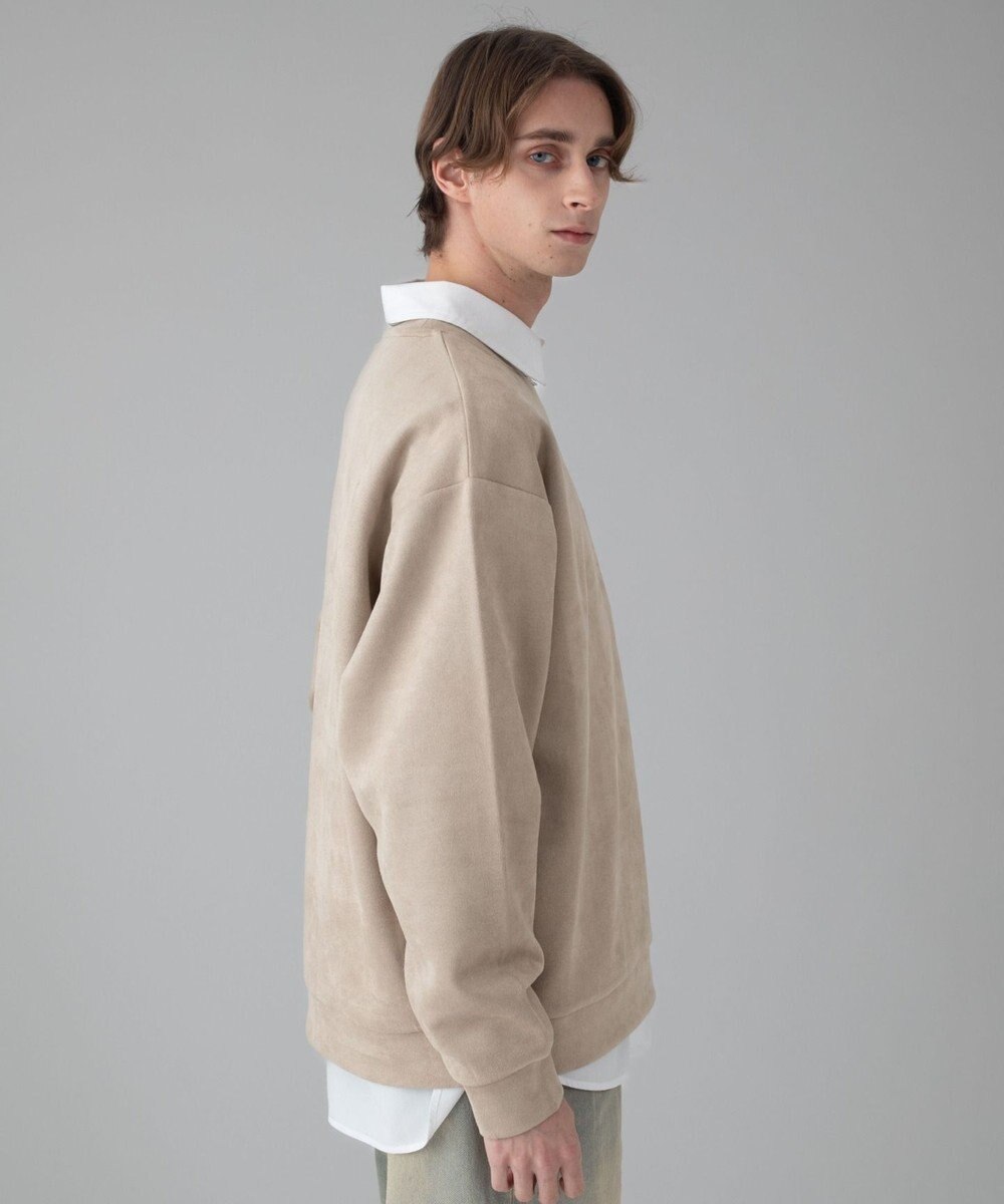 WEGO 【ユニセックス着用ITEM/2点SET/MLサイズ展開】アクセ付きフェイクスウェードプルオーバー 