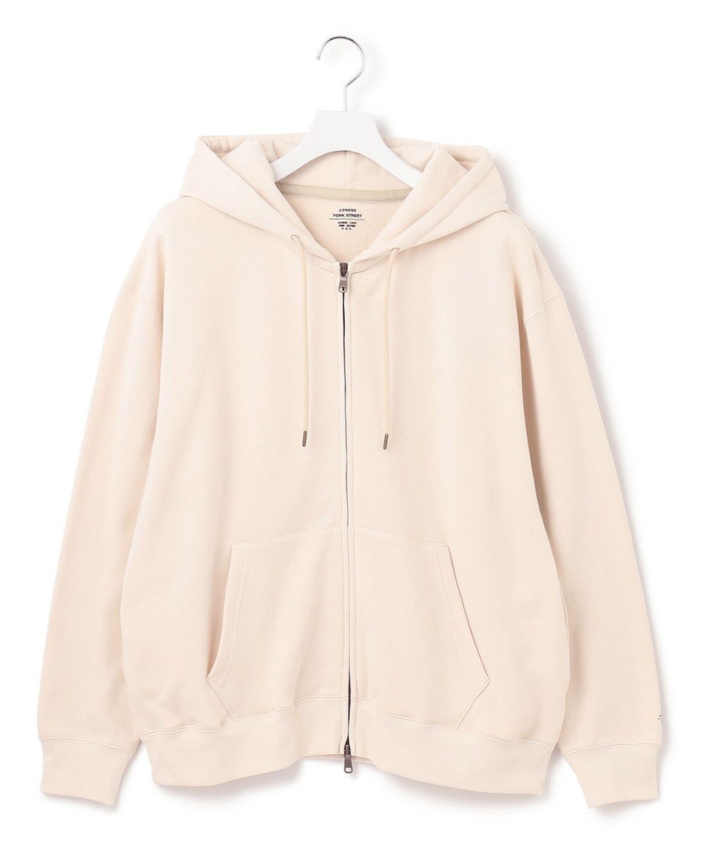 J.PRESS YORK STREET 【UNISEX】裏毛フルジップパーカー 