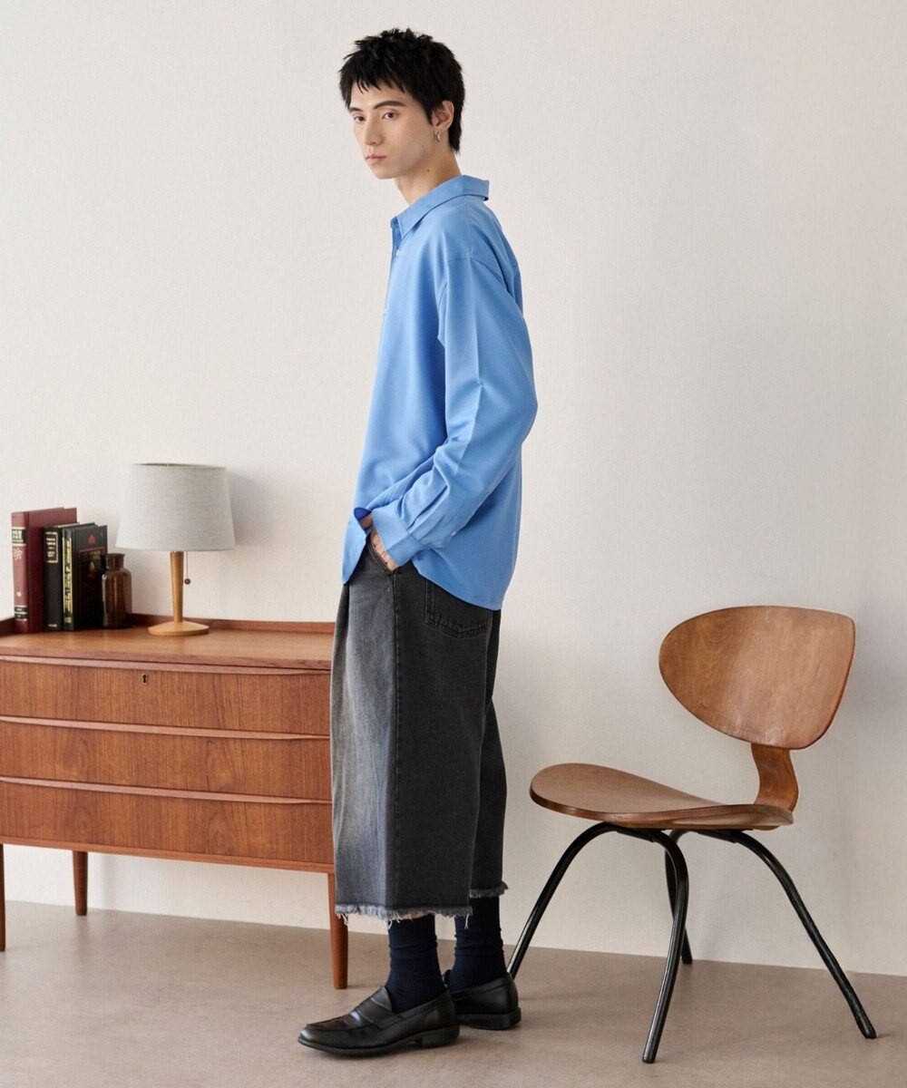 WEGO クロップドワイドデニムパンツ 