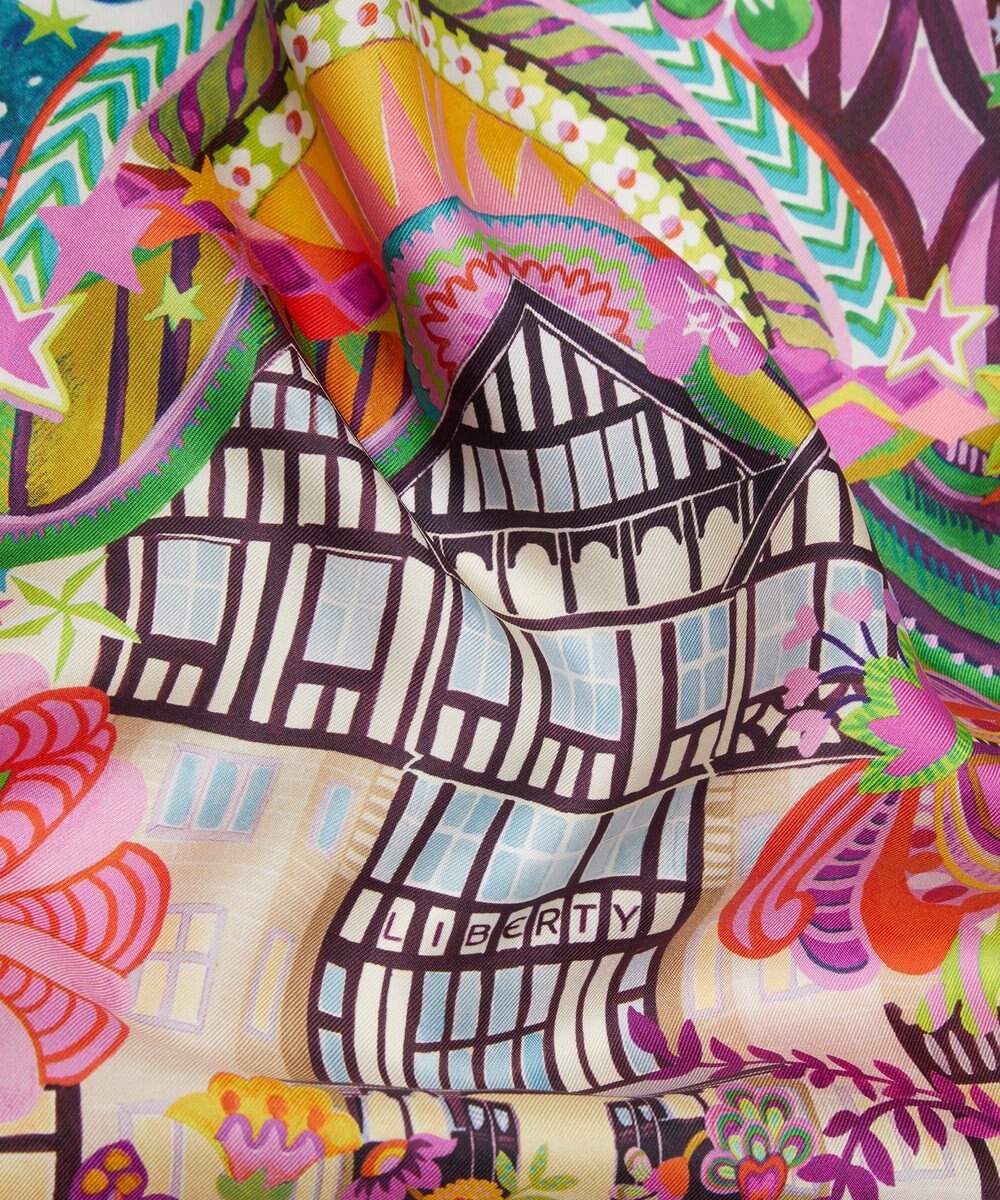 LIBERTY. リバティ ステージ 45x45 シルクスカーフ 