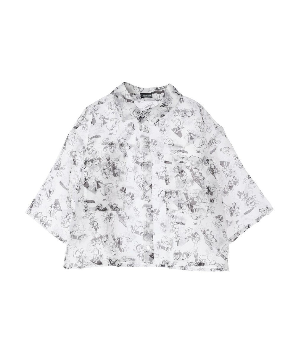 AMERICAN HOLIC 総柄シアーショート丈シャツ／Ｄｉｓｎｅｙ 