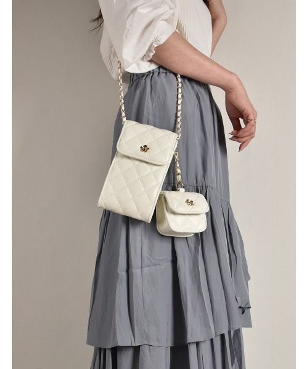 LA BAGAGERIE 【MONICA】キルティングマルチミニショルダー 