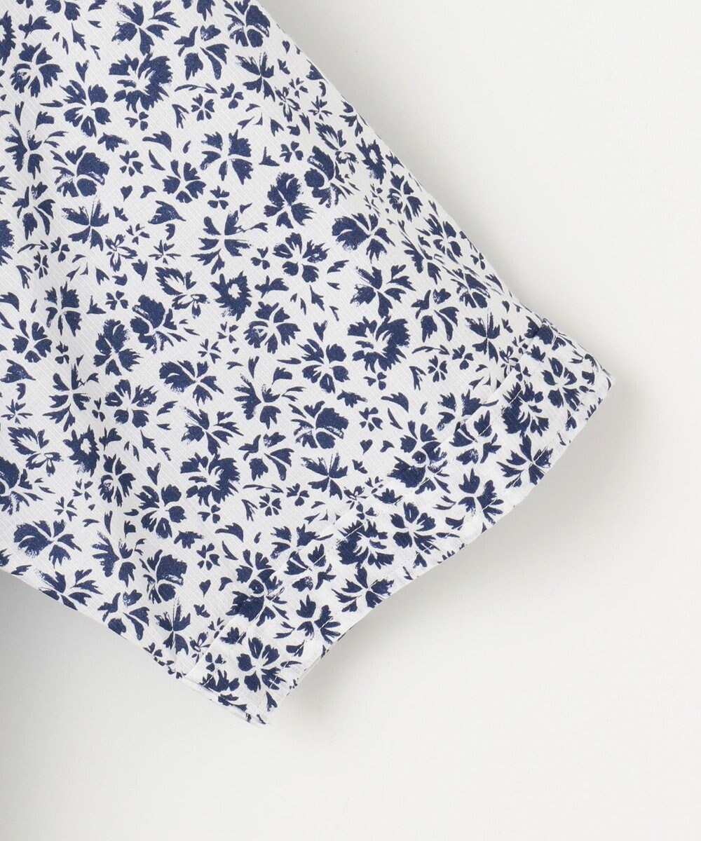 JOSEPH ABBOUD 【サスティナブル】コットンリヨセルリネンフラワープリント シャツ 