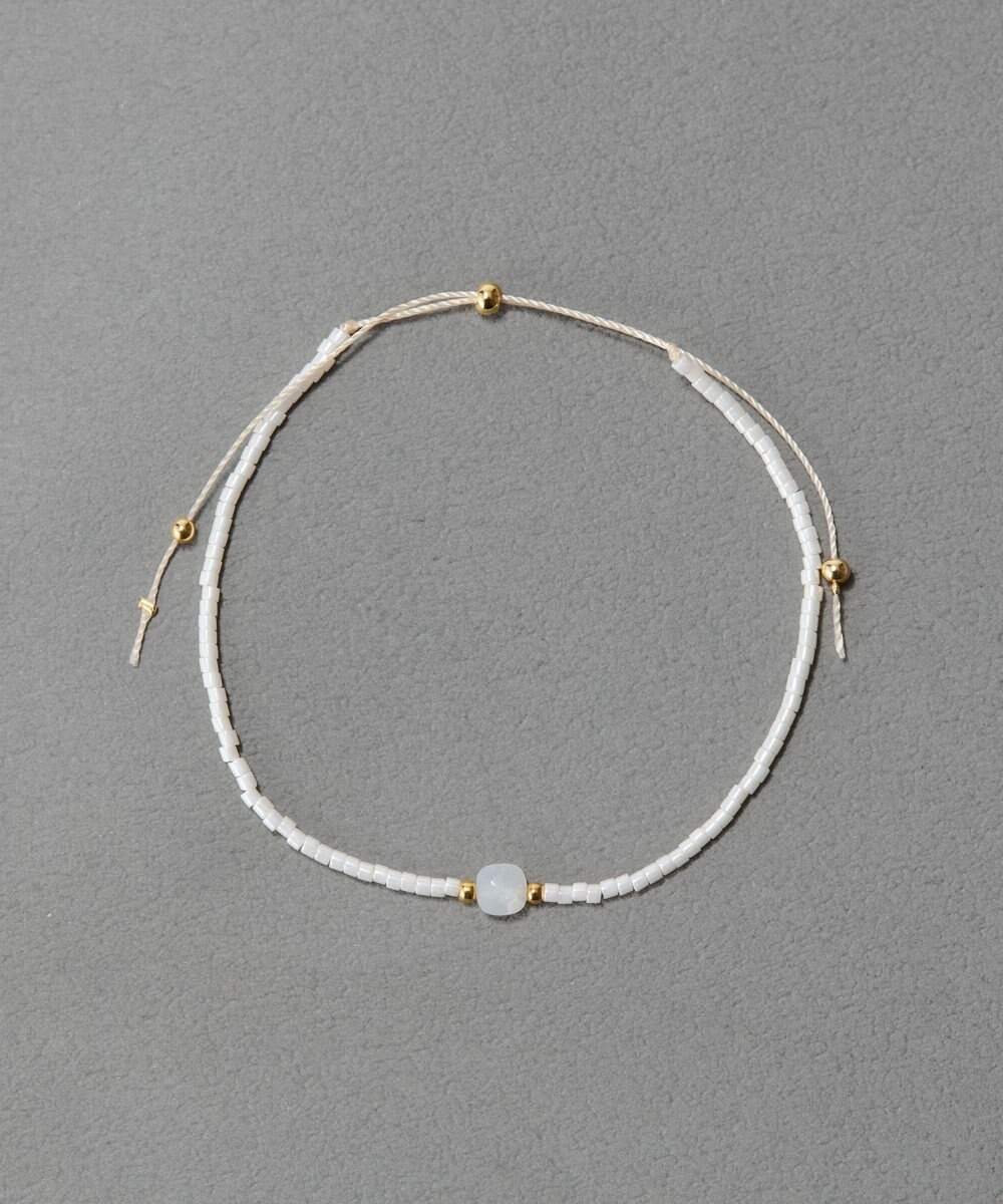 Phoebe ストーンコードブレスレット　ホワイト/天然石 
