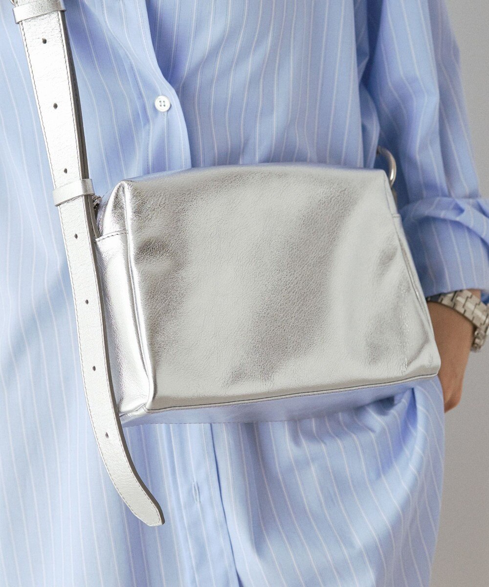 russet 【2025AW新作】レザースクエアショルダーバッグ(CE-1575) 