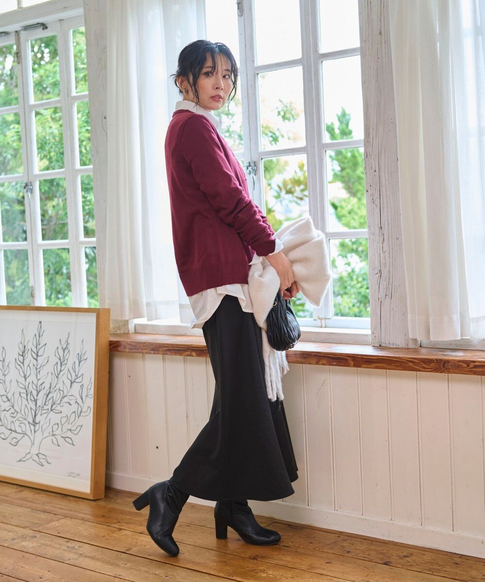 WEGO 【WEB限定/2025年秋冬新作/洗濯OK/毛玉レス/MLXLサイズ展開/オフィス/カジュアル】ベーシックニットセーター 