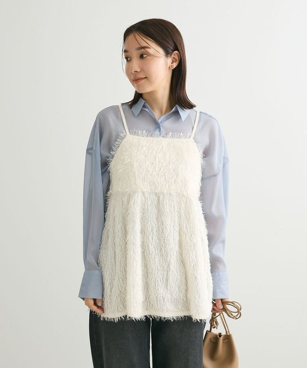 Green Parks シアーシャイニーシャツ 