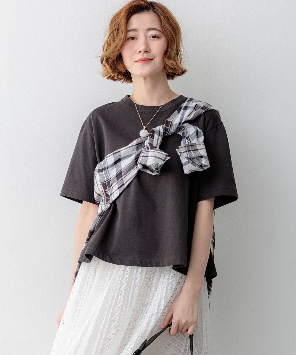 23区 L 【先行予約】スビンギザコットン フレア Tシャツ 