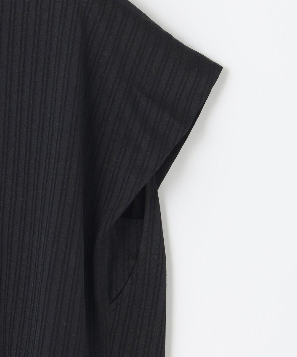 自由区 【XSサイズ～/洗える】ストレッチシャーティング フレンチスリーブブラウス 