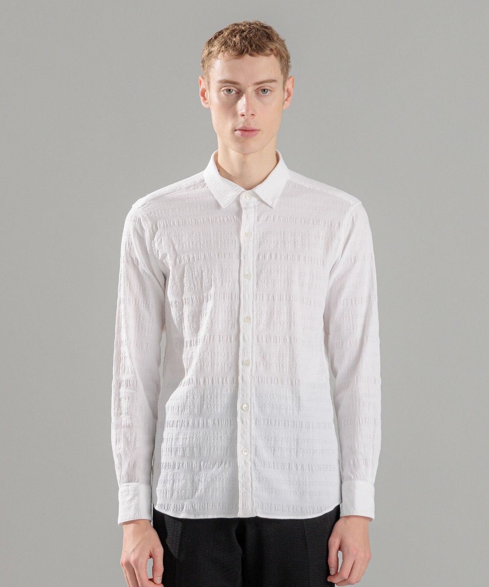 JOSEPH HOMME レボソジャガードストレッチ　レギュラーカラーシャツ 