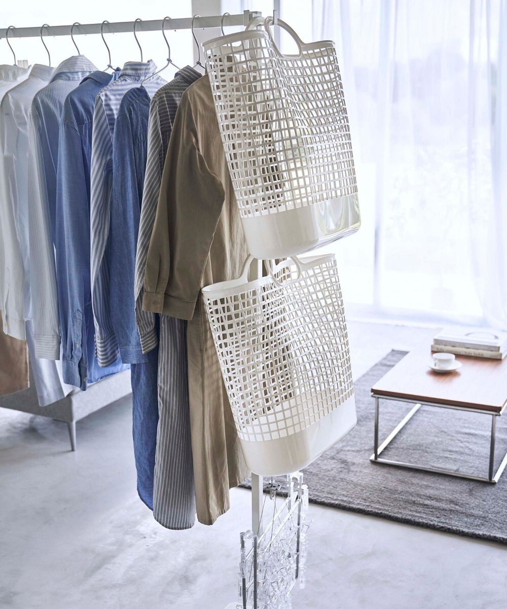 tower 折り畳み室内物干し タワー ホワイト 