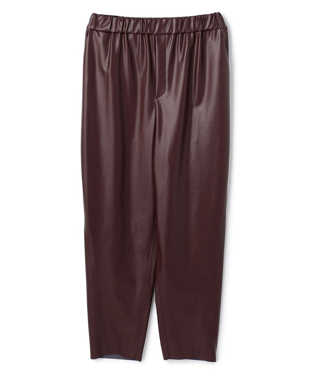 BEIGE， HYAL / フェイクレザーカービーラインイージーパンツ 