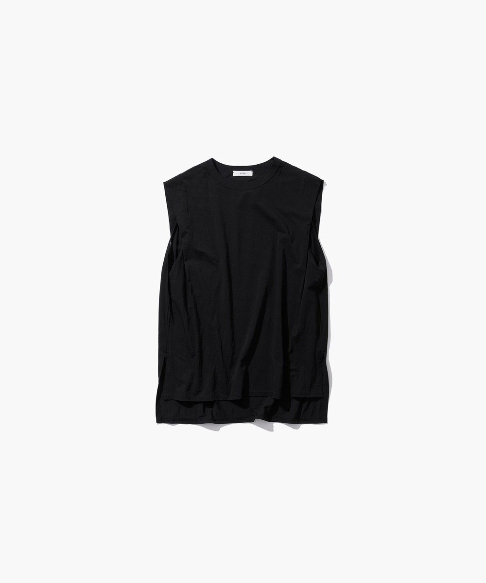 ATON SHRINK FRESCA JERSEY | スリーブレスプルオーバー 