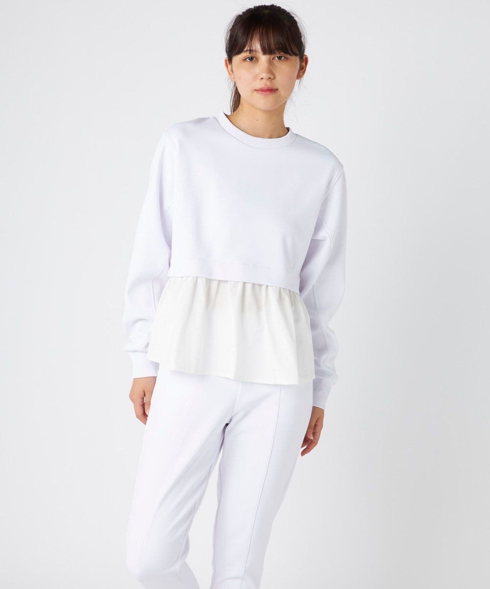 OP／FILA 【ocean pacific】らくティブ/異素材ミックスダンボールプルオーバー 