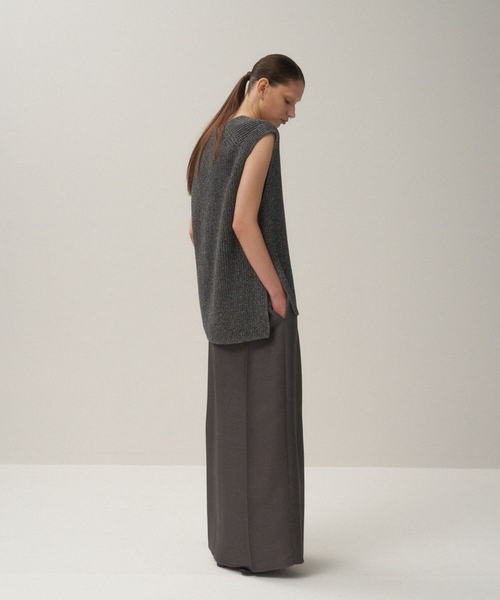 ATON SILK WASHI LILIYARN | Vネックベスト 