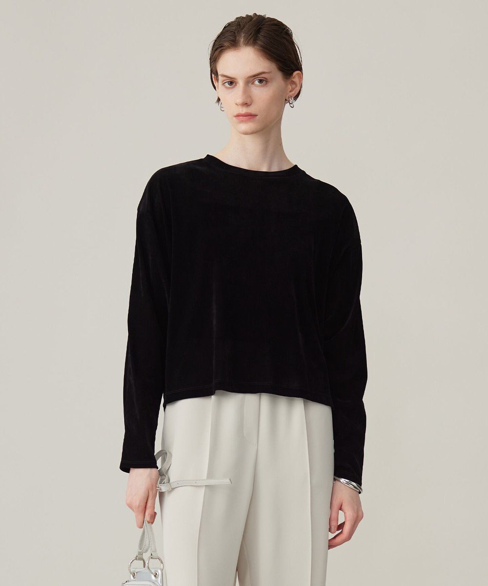 ICB L 【洗える】フロッキーベロア　プルオーバー 