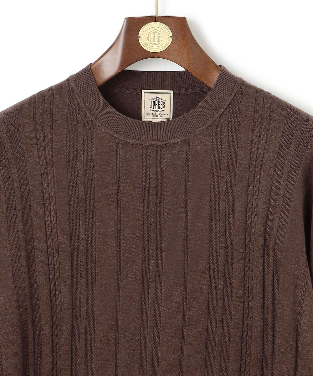 J.PRESS MEN 【FLEX YARN】ケーブルニット 