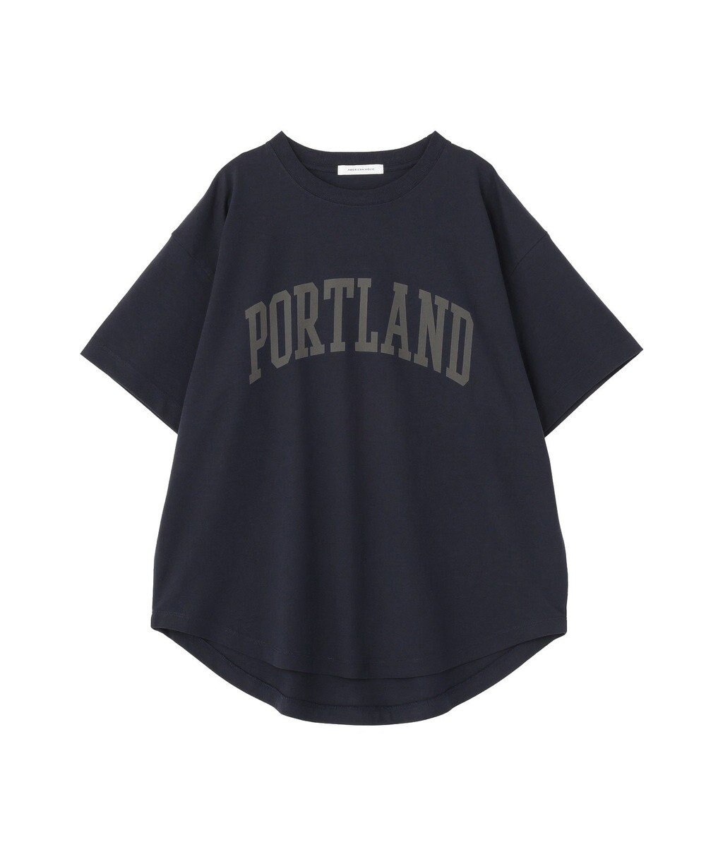 AMERICAN HOLIC PORTLAND裾ラウンドTシャツ 