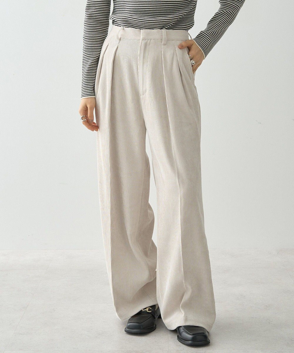 AMERICAN HOLIC コーデュロイタックワイドパンツ 