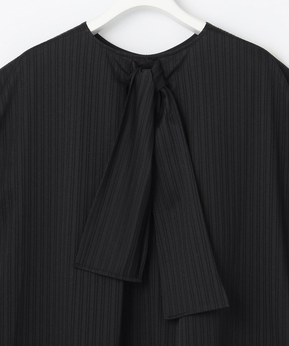 自由区 【XSサイズ～/洗える】ストレッチシャーティング フレンチスリーブブラウス 