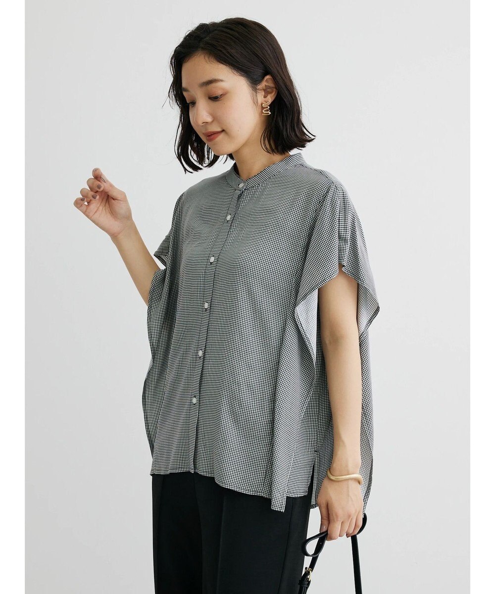 Green Parks 接触冷感　アソート柄ブラウス 