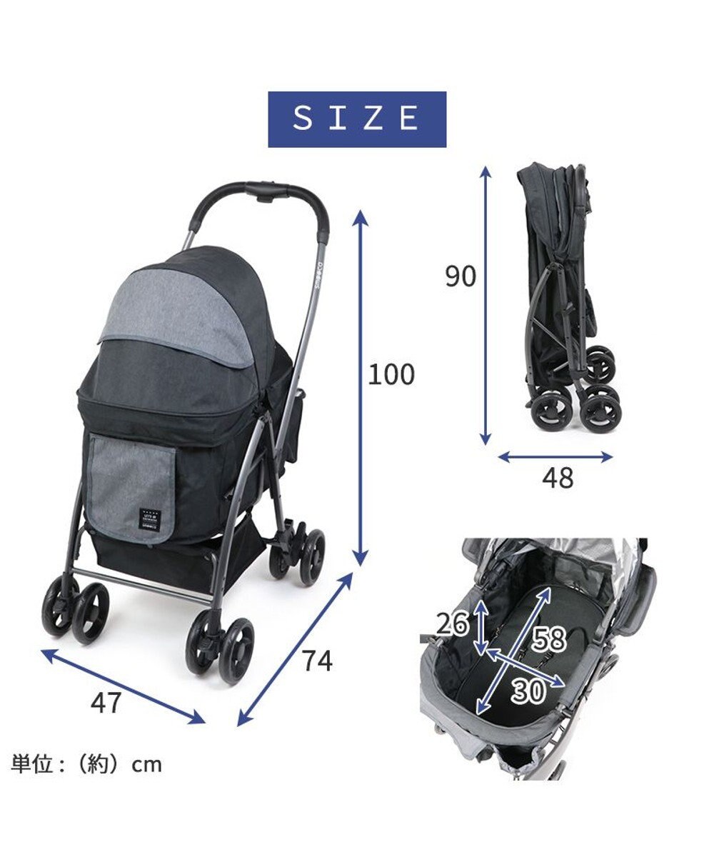 PET PARADISE smooca ハンドフル ペットカート  《ブラック》 