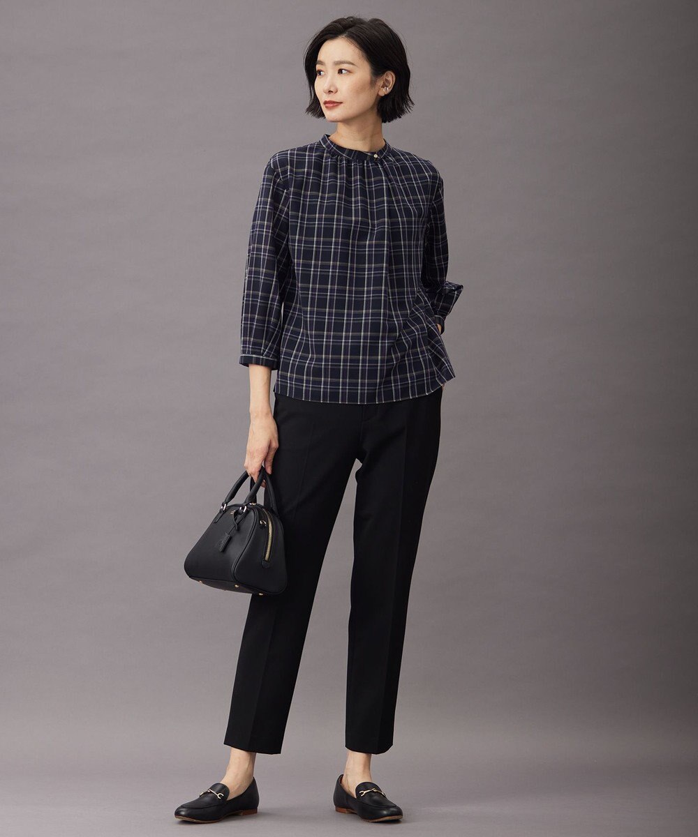 J.PRESS LADIES L 【WEB限定カラーあり・洗える】T/Rアルガンシルク テーパード パンツ 