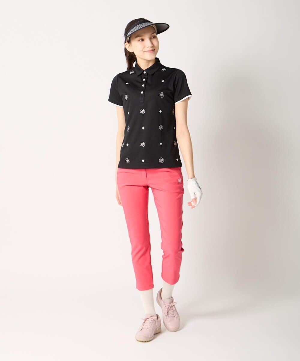 FILA GOLF／marie claire 【Marie claire sports】ロゴ刺繍半袖ポロシャツ 