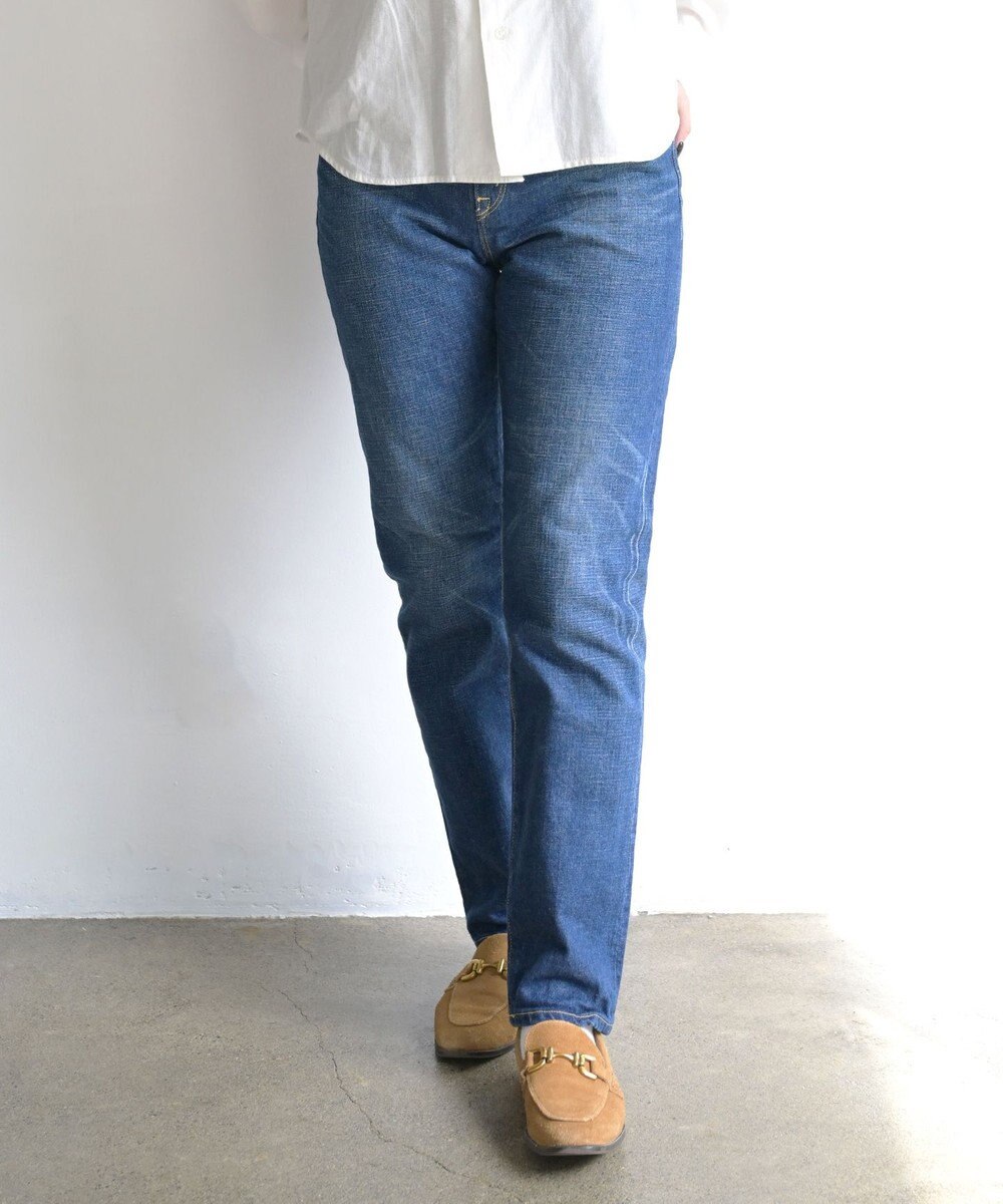 caqu modern tapered 腰回りユッタリ テーパードシルエットデニム 