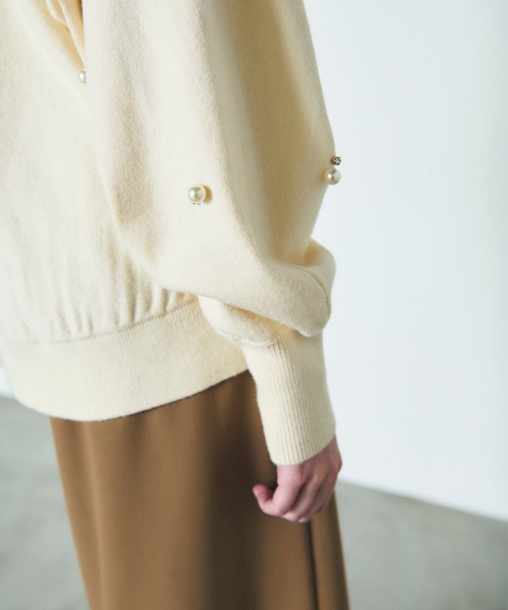 GRACE CONTINENTAL パールドットニットトップ 