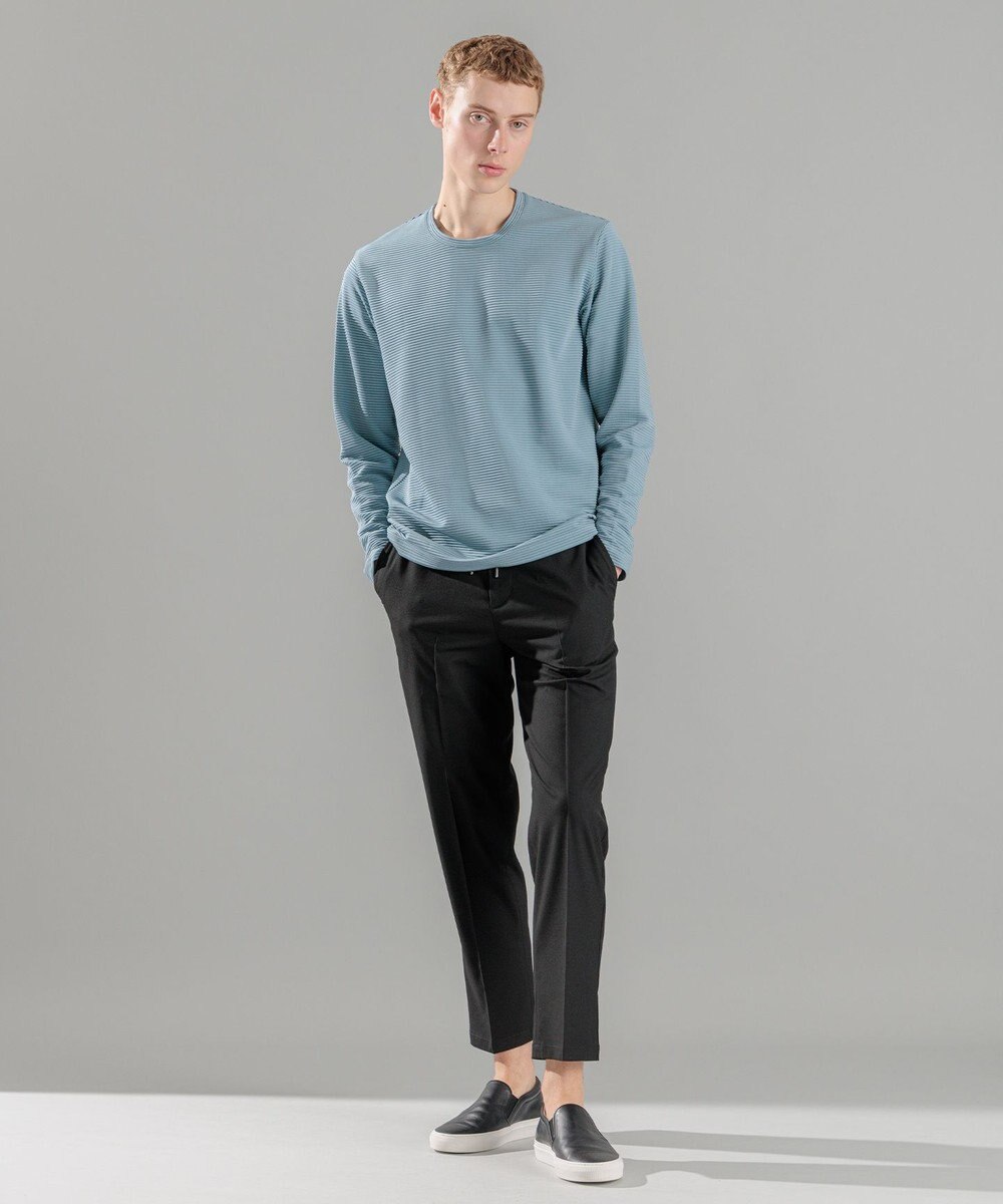 JOSEPH HOMME 新素材・新型【洗える/ストレッチ/ウエストゴム仕様】キャリーマンストレッチ ドロスト付ストレートパンツ / HOVE 