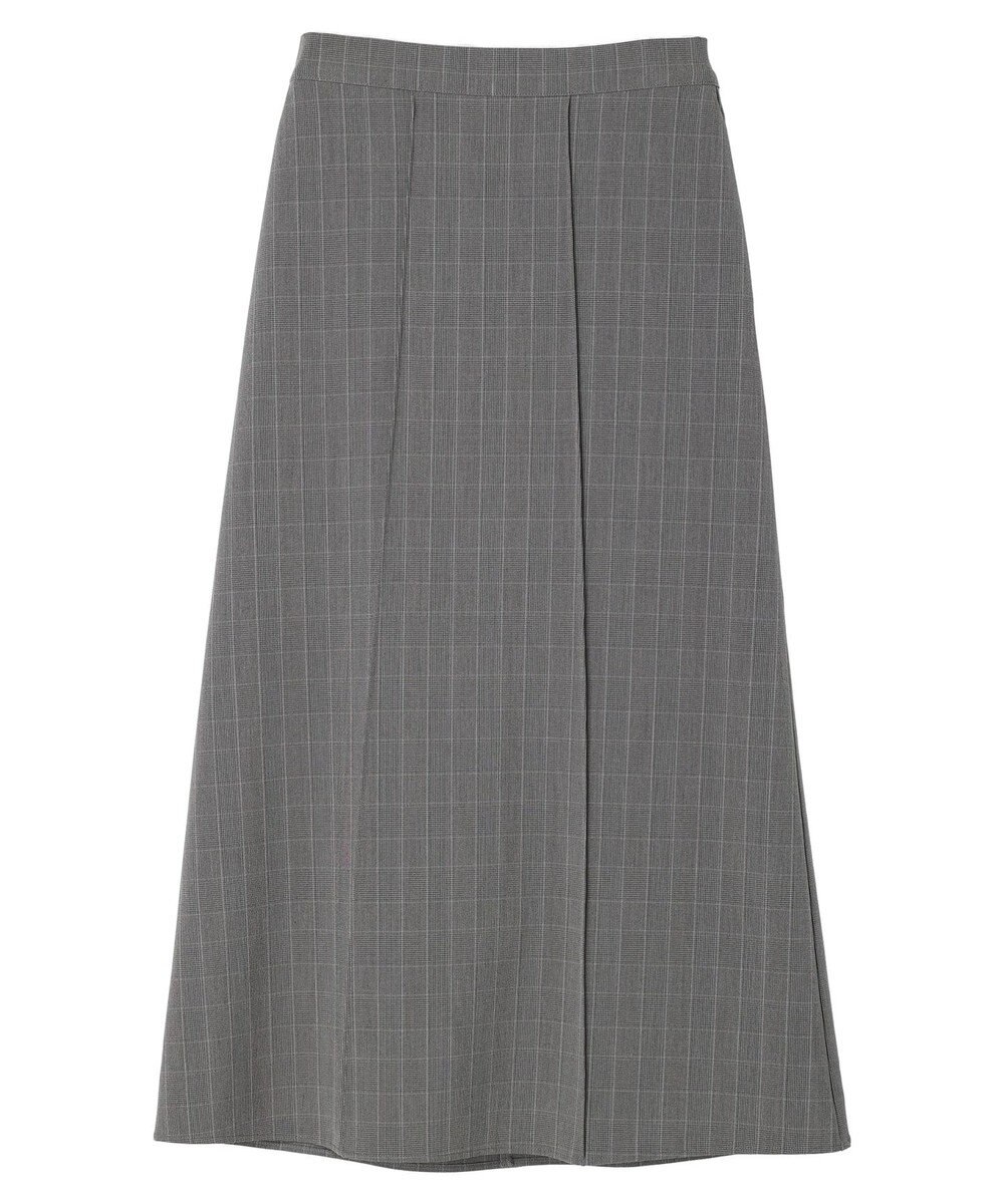 Green Parks きれいシルエットチェック裾フレアスカート 