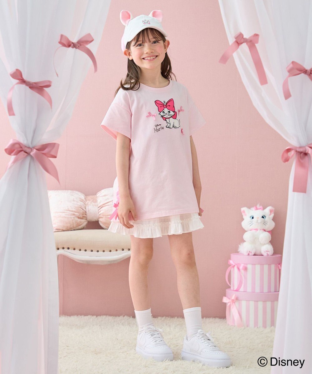 ANY KIDS 【ディズニー/マリー】レースアップ オーバー半袖Tシャツ 