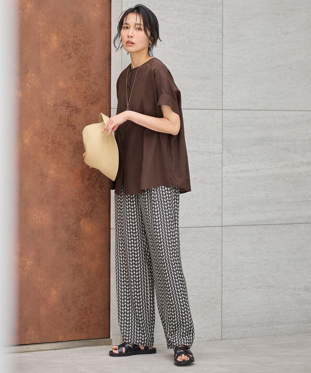 ANY フレンチリネンシャツブラウス 