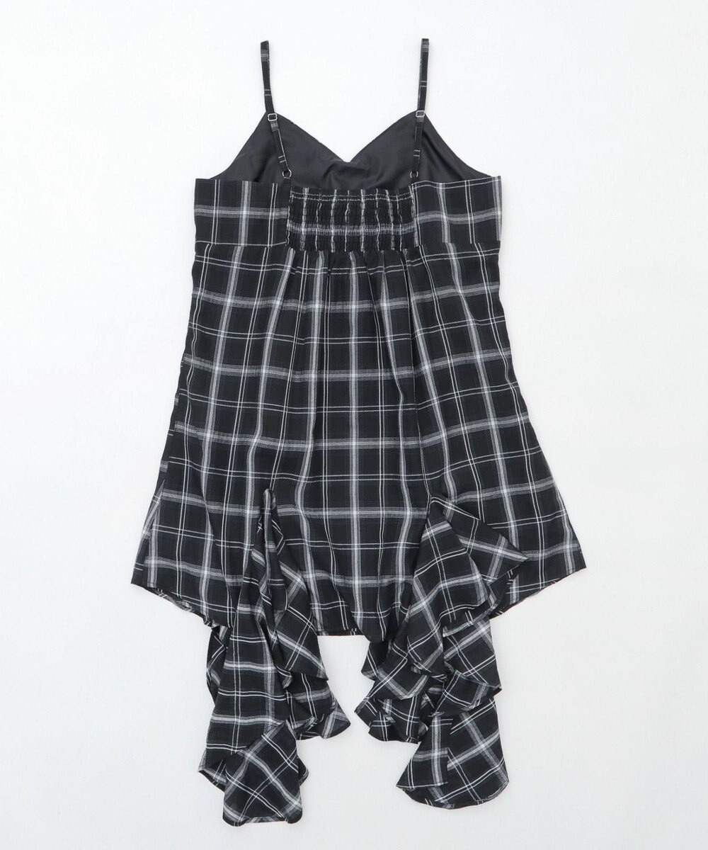 WEGO チェックイレヘムキャミワンピース 