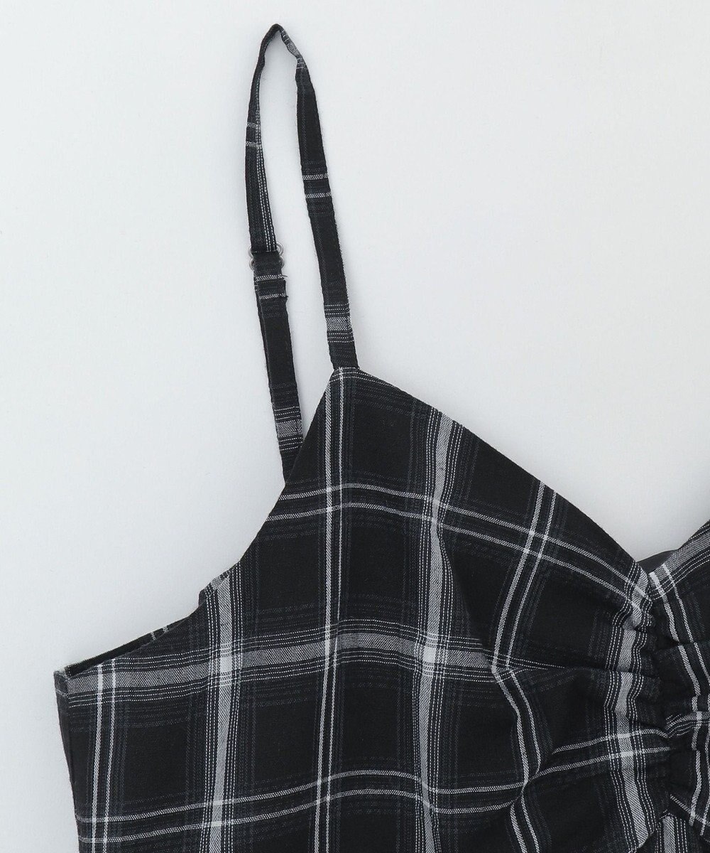 WEGO チェックイレヘムキャミワンピース 