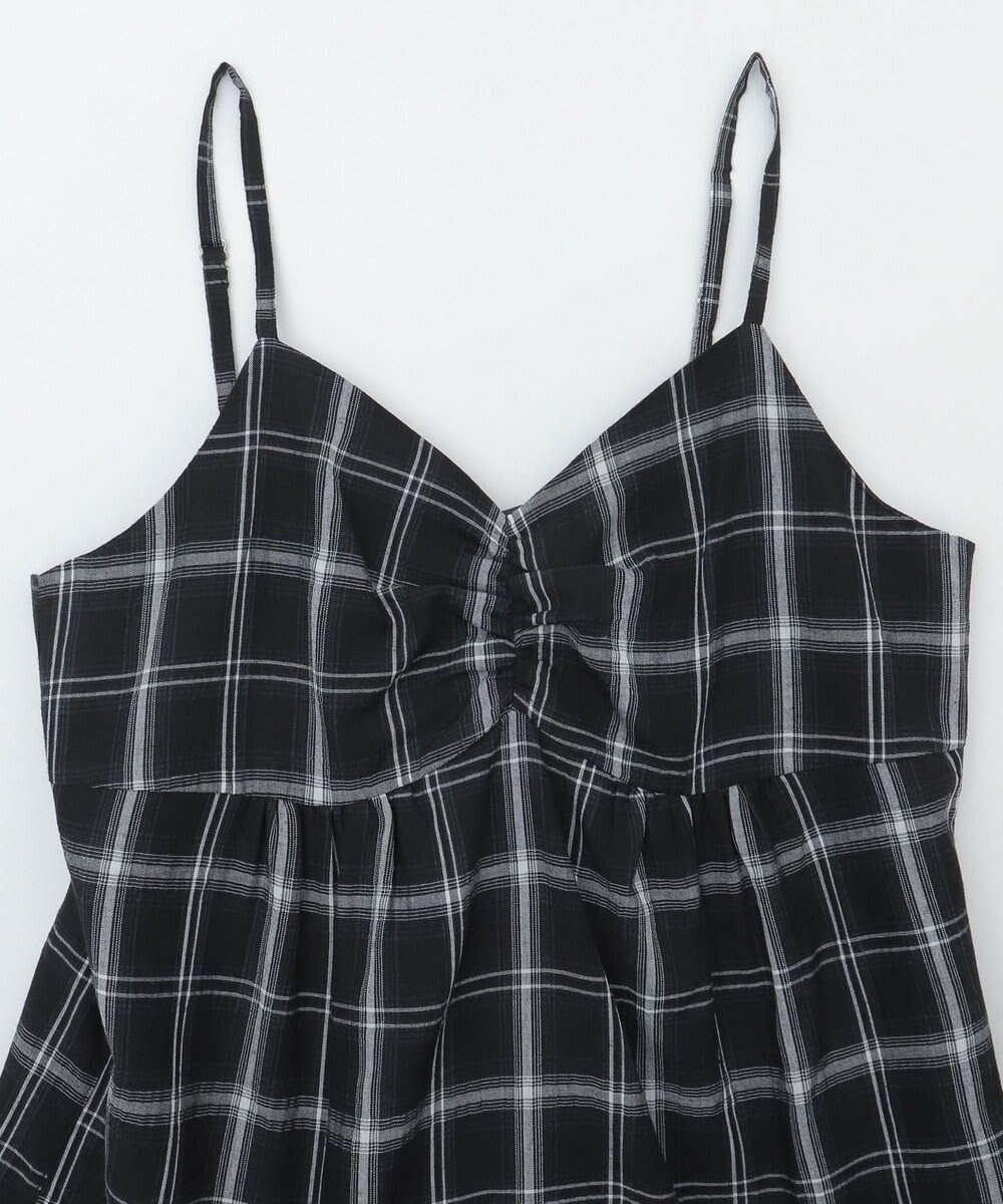 WEGO チェックイレヘムキャミワンピース 