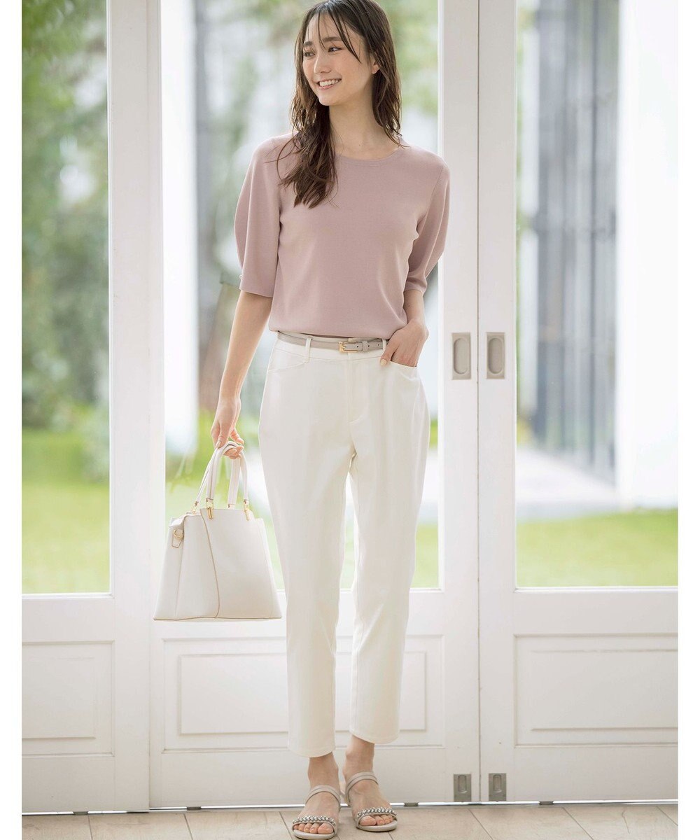 ANY SIS 【撥水機能】サテンストレッチビューティー パンツ 