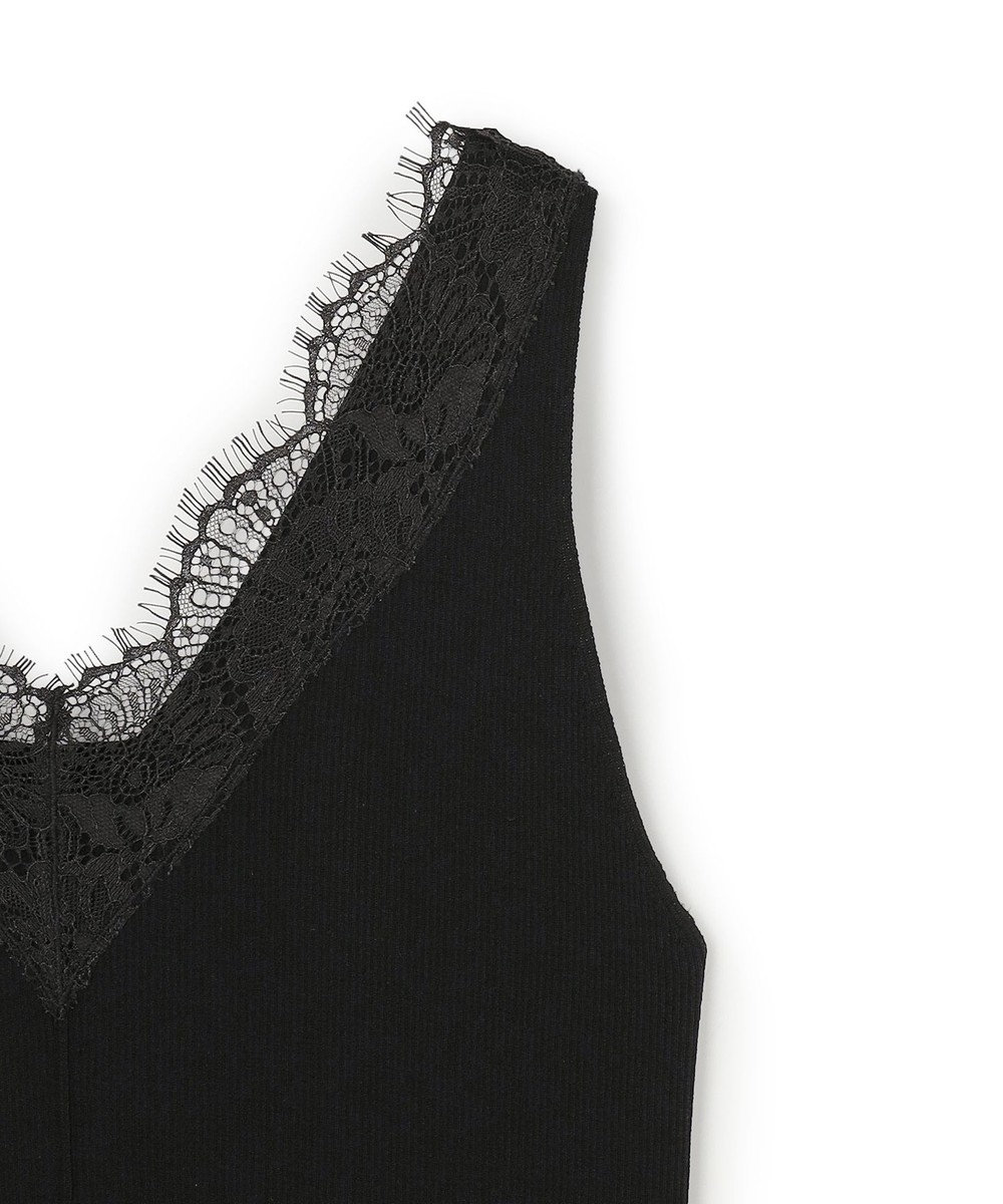 BEIGE， 【VERY NaVY掲載】RUBY / レーストリム リブタンクトップ 