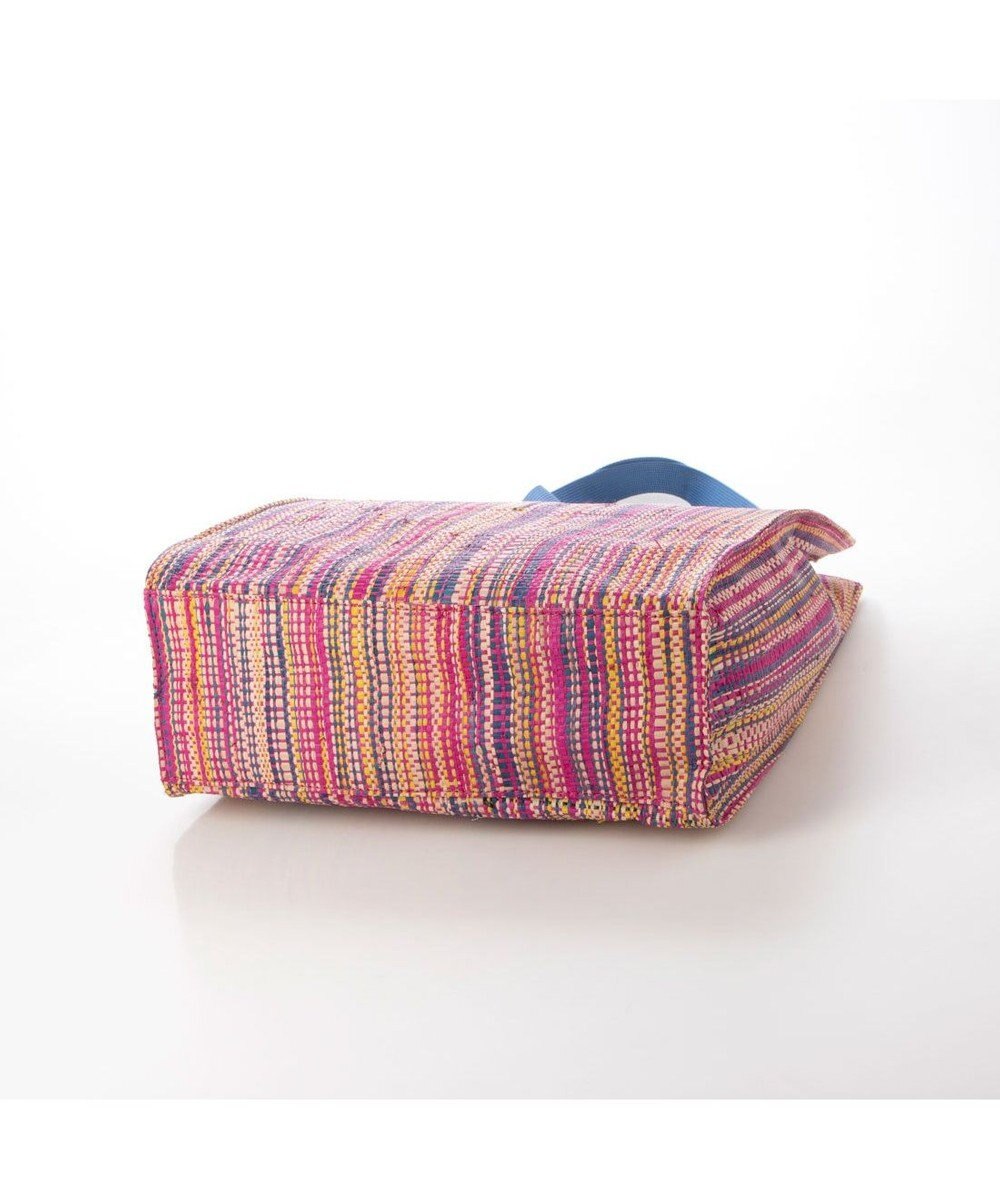 UNBILLION kakatoo ラフィアストライプカラーハンドルトート 