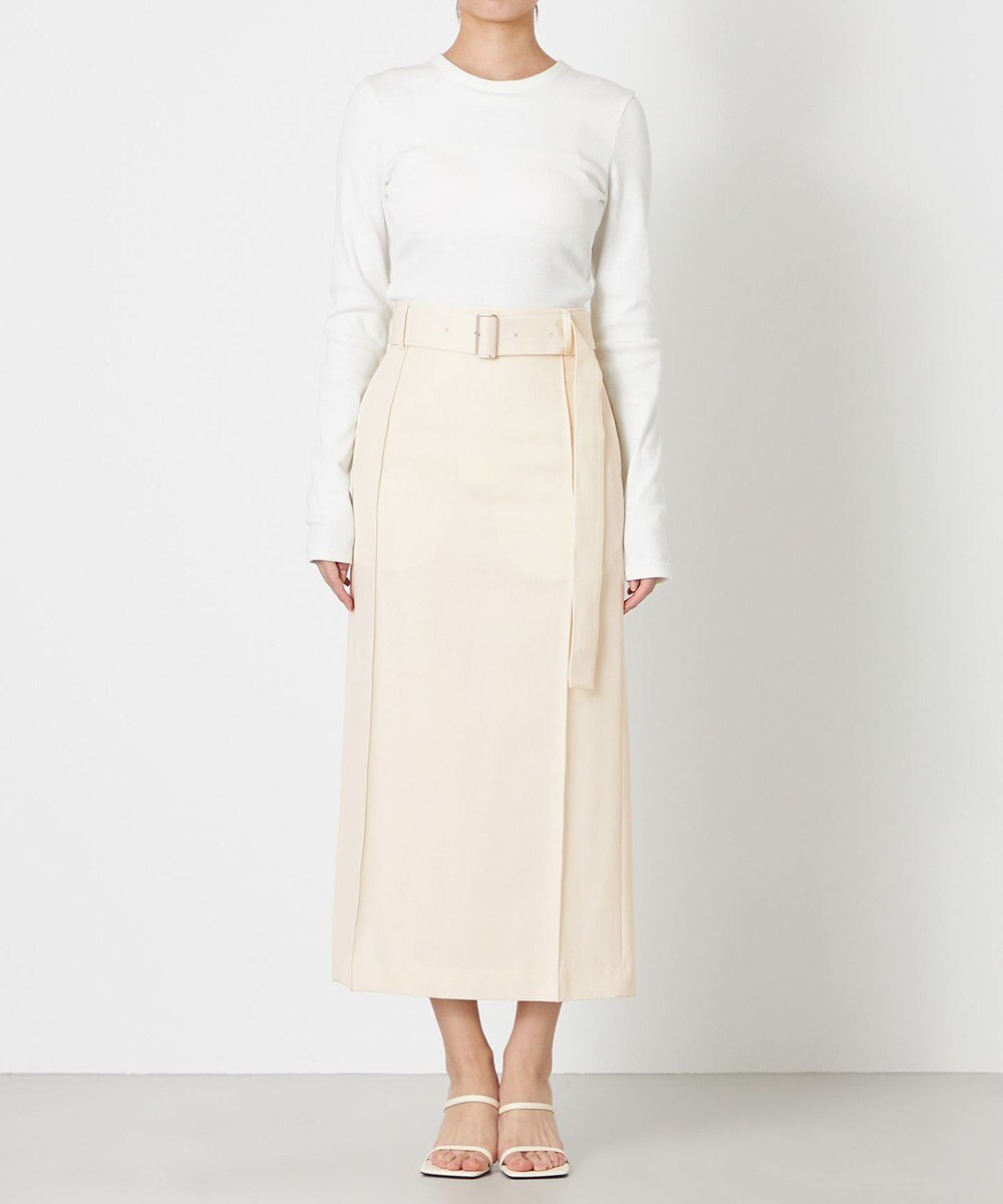 NAVE 【Nave・セットアップ可】ウールポリエステルツイルスカート 