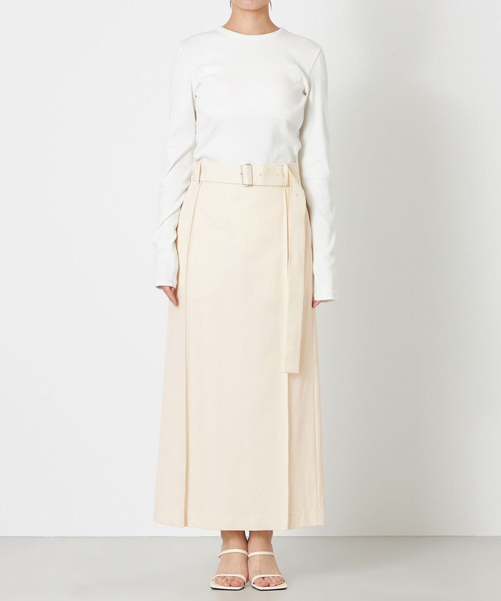NAVE 【Nave・セットアップ可】ウールポリエステルツイルスカート 